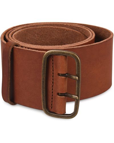 Forte Forte Rectangle Buckle Belt - Brown