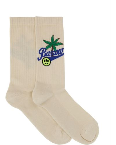 Barrow Socks With Logo - White