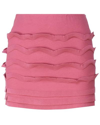 Blumarine Short Stretch Skirt - Pink