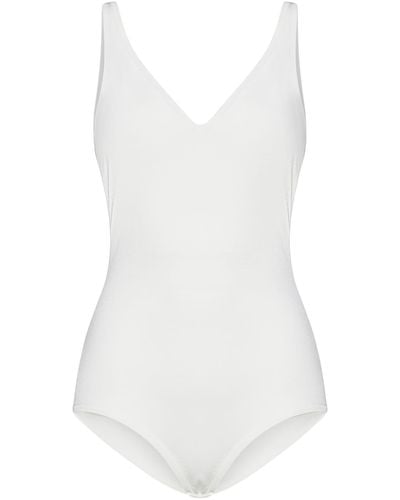 Alexander McQueen Viscose Knit Bodysuit - White