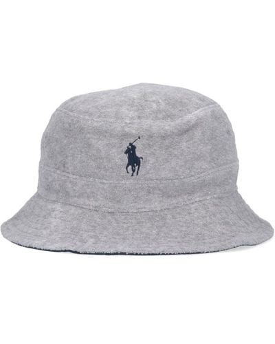 Polo Ralph Lauren Logo Bucket Hat - Gray