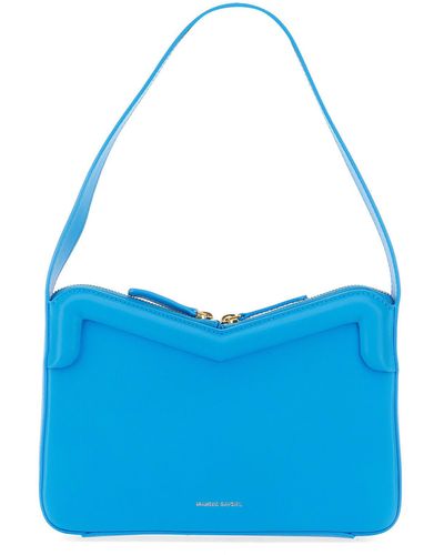 Mansur Gavriel M-frame Leather Bag - Blue