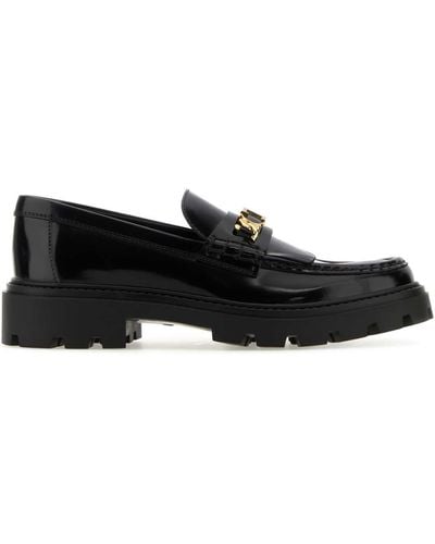 Tod's Leather Loafers - Black