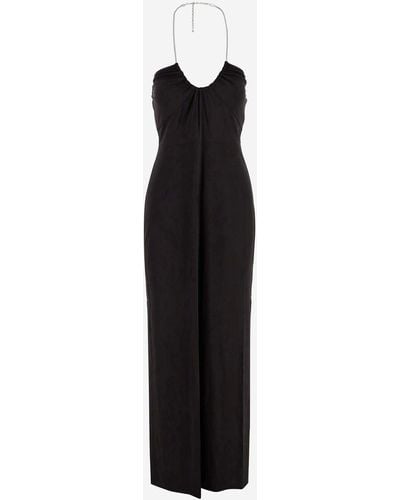 Michael Kors Long Viscose Dress - Black