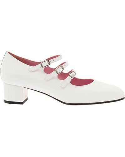 CAREL PARIS Kina Mary Janes With Straps And Block Heel - Pink