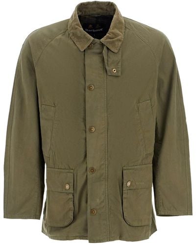 Barbour Long Sleeved Buttoned Overshirt - Green
