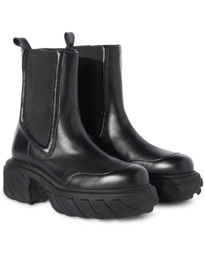 Off-White c/o Virgil Abloh Slip-on Rain Boots - Black