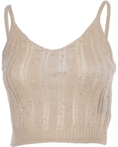 Peserico Knitted Top - Natural
