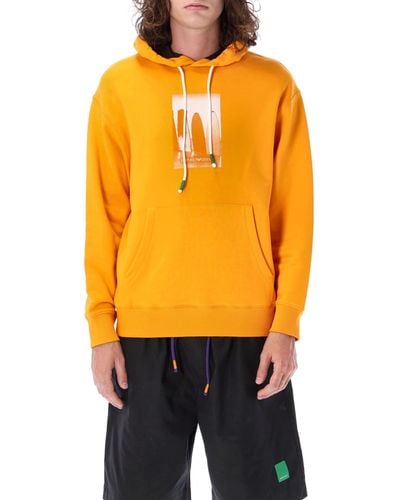 Emporio Armani Sustainable Collection French Terrycloth Hoodie - Orange