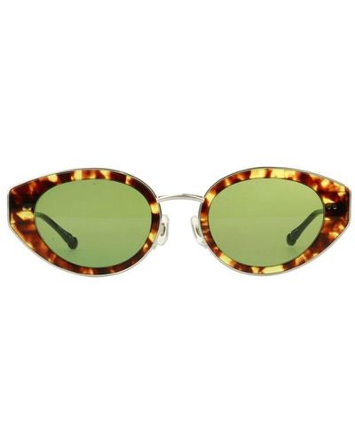 Matsuda M3120 - Tortoise / Brushed Silver Sunglasses Sunglasses - Multicolor