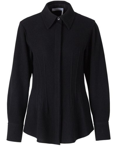 Chloé Corset-Detailed Shirt - Black