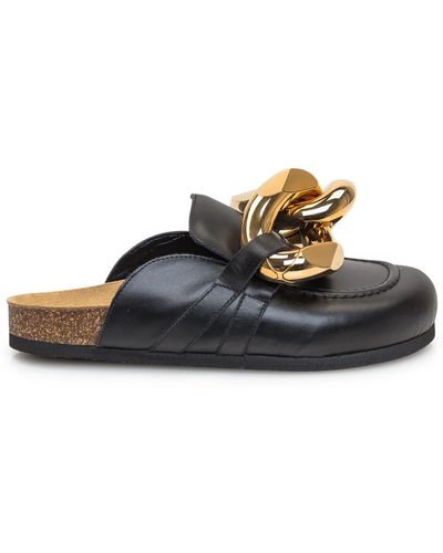 JW Anderson Loafer With Chain - Black