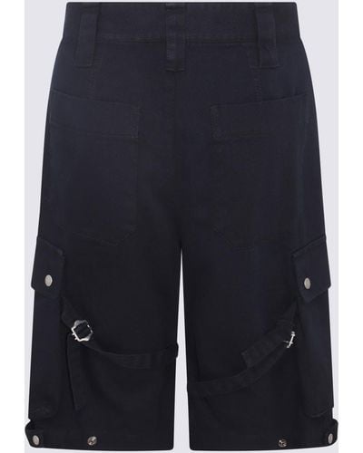 Isabel Marant Cotton Cargo Shorts - Blue