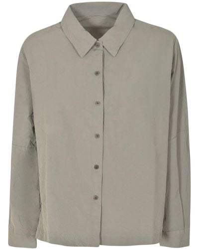 Casey Casey Regular Plain Shirt - Grey