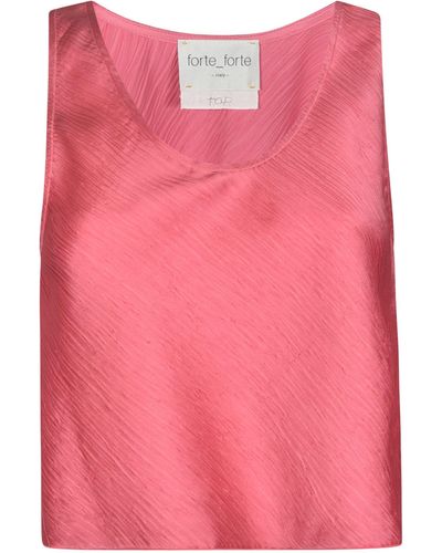 Forte Forte Loose Fit Tank Top - Pink