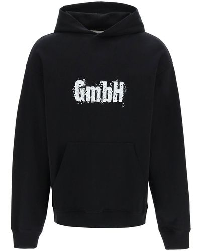 GmbH Logo Print Ghazal Hoodie - Black