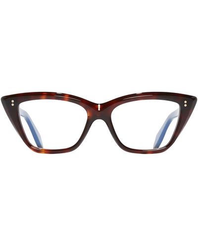 Cutler and Gross 9241 02 Dark Turtle Glasses - Brown