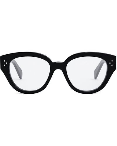 Celine Round Frame Glasses - Black