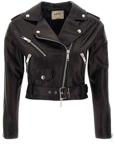 Mono Lory Leather Jacket - Black