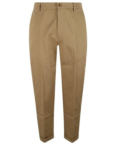 KENZO Tapered-leg Tailored Pants - Natural
