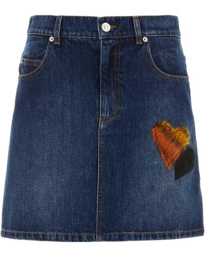 Marni Denim Mini Skirt - Blue