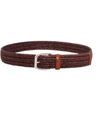 Orciani Wide Woven Belt - Brown
