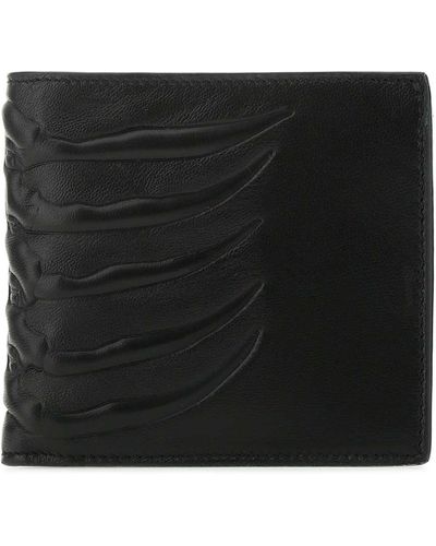 Alexander McQueen Nappa Leather Wallet - Black