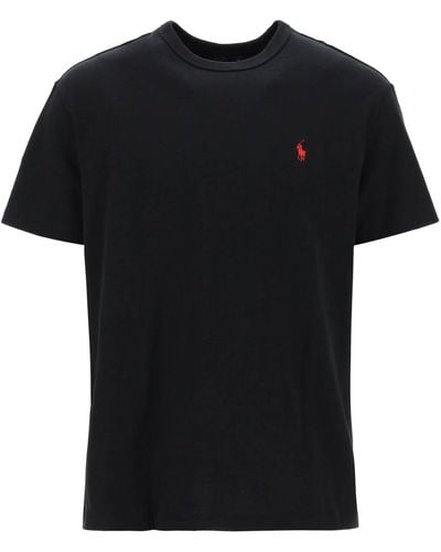 Polo Ralph Lauren Classic Fit T Shirt In Solid Jersey - Black
