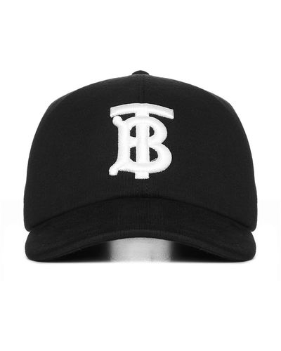 Burberry Tb Monogram Baseball Cap - Black