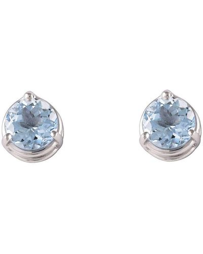 Lo Spazio Jewelry Lo Spazio Aquamarine Earrings - Blue