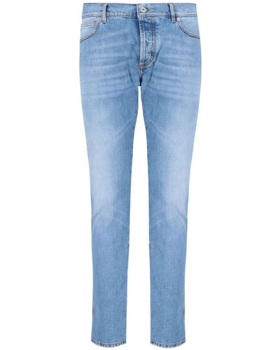 Balmain Straight Jeans - Blue