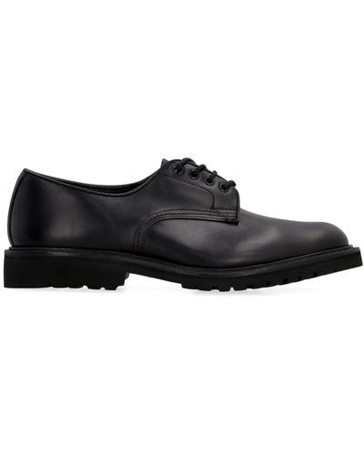 Tricker's Daniel Leather Lace-up Derby Shoes - Black
