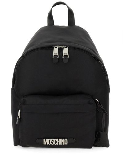 Moschino Backpack With Logo - Black