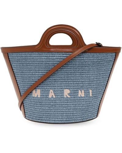 Marni Small Tropicalia Summer Bag - Blue