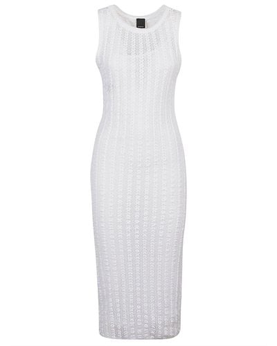Pinko Sleeveless Maxi Dress - White
