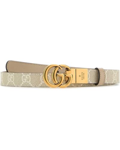 Gucci Gg Fabric Reversible Gg Marmont Belt - Multicolour