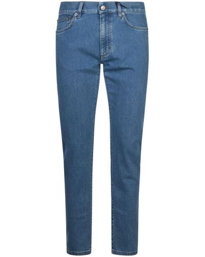 Zegna Classic 5 Pockets Jeans - Blue