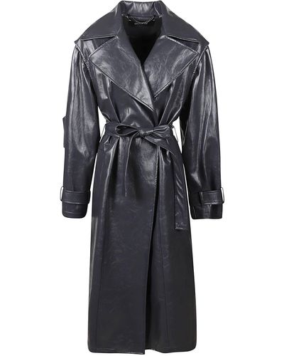 FEDERICA TOSI Wrap Belted Trench - Black