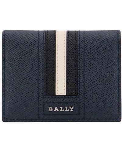 Bally And Leather Wallet - Blue