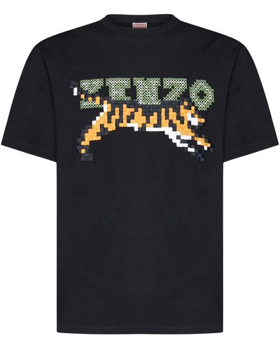 KENZO Pixel Oversized T-shirt - Black