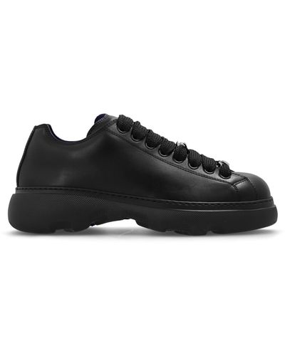 Burberry Leather Ranger Sneakers - Black