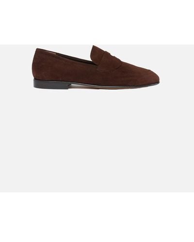 CB Made In Italy Suede Slip-On Fornillo - Brown