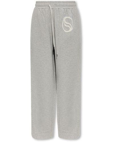Stella McCartney Sweatpants With Logo - Gray