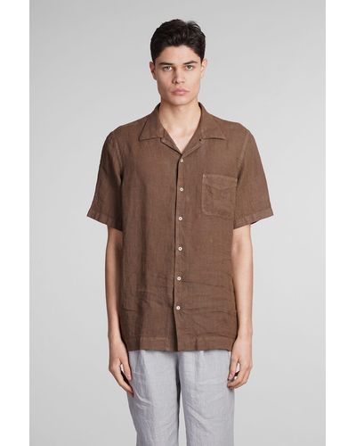 Massimo Alba Venice Shirt - Brown