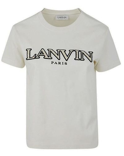 Lanvin Curb Logo T-Shirt - Grey