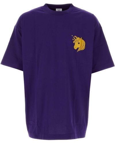 Vetements Cotton T-Shirt - Purple