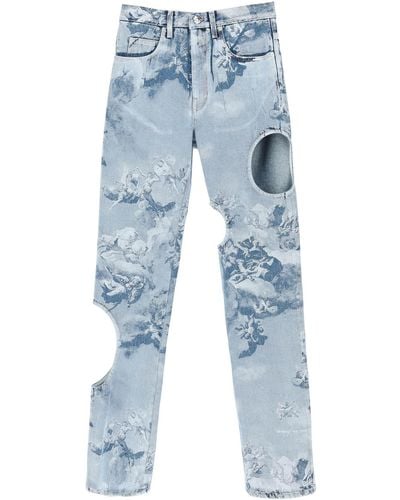 Off-White c/o Virgil Abloh Sky Meteor Cool baggy Jeans - Blue
