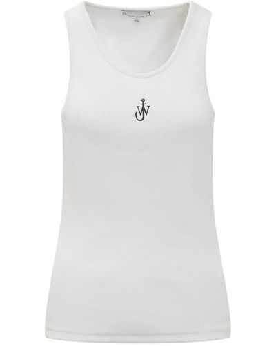 JW Anderson Top With Logo - White