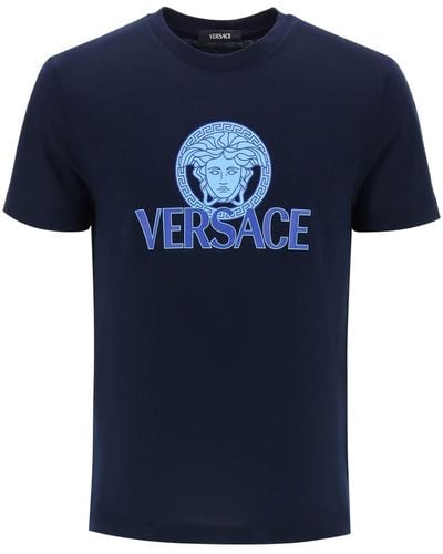 Versace Navy Medusa T-shirt - Blue