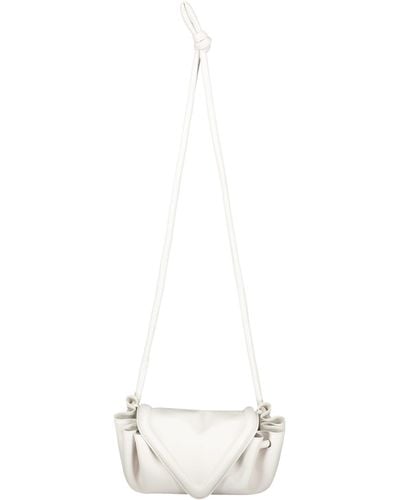 Bottega Veneta Leather Crossbody Bag - White